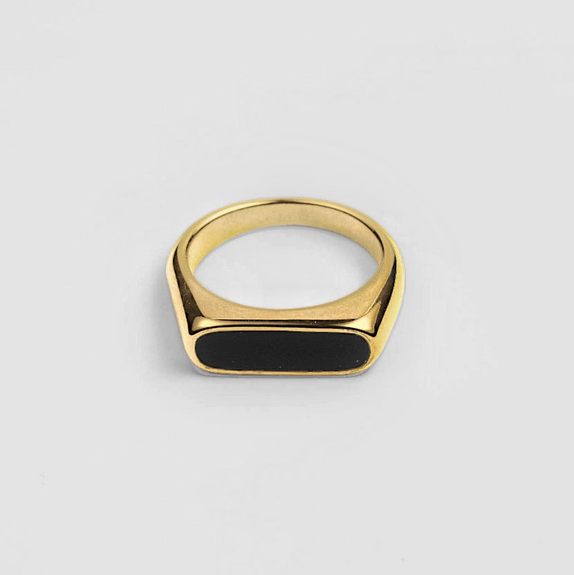 Signet Bar Ring [Golden]