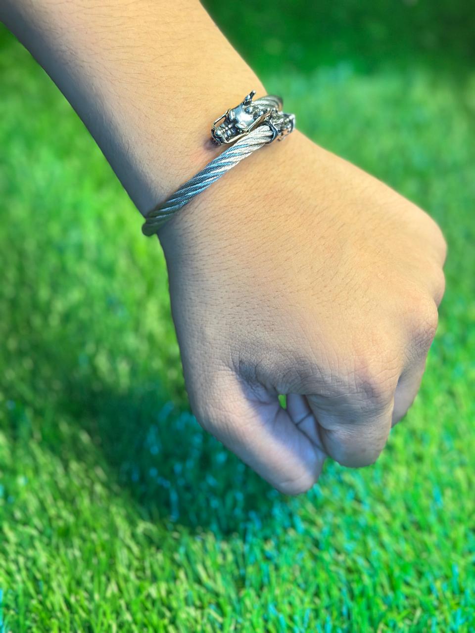 Dragon Rope Bracelet – {Golden & Silver}