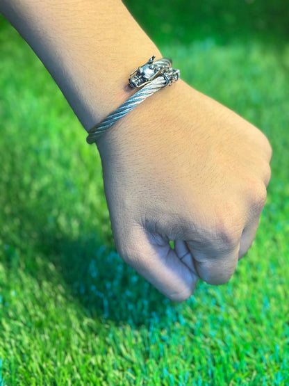 Dragon Rope Bracelet – {Golden & Silver}